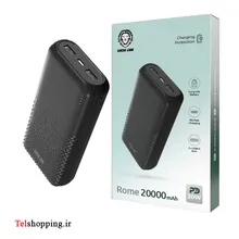 پاوربانک گرین لاین مدل Rome Ultra Slim ظرفیت 20000 میلی آمپر ساعت